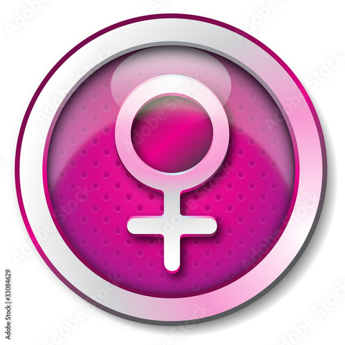 Illustration: Gender woman symbol icon Gender woman symbol icon