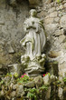 catholic saint statue in europe garden