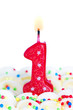 Number one candle