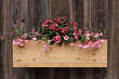 Wood flower box