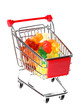 Foto: Fruchtgummis in Einkaufswagen Fruchtgummis in Einkaufswagen