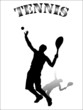Tennis figures vector
