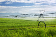 Irrigation equipment on farm field