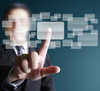 hand pushing on a touch screen interface hand pushing on a touch screen interface