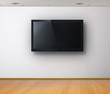 3d TV in the white room 3d TV in the white room
