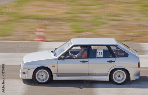 Photo: Fast car in a race Fast car in a race
