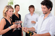 Popping the champagne