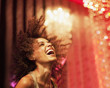 Woman dancing at nightclub