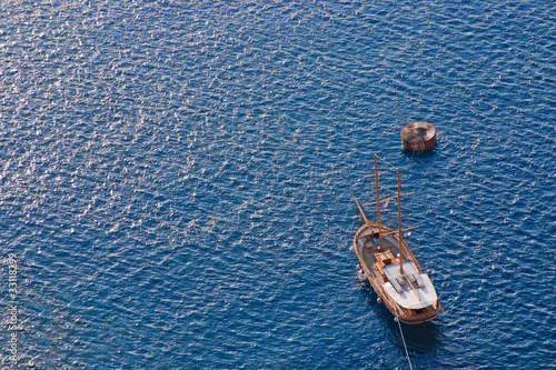 Photo: Wooden sailing boat sailing Wooden sailing boat sailing