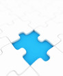 Puzzle with missing piece