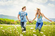 Photo: Running young couple Running young couple