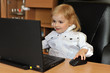 little girl with laptop little girl with laptop