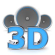 Speakers 3D - Orange Speakers 3D - Orange