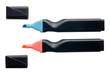 Blue and pink highlighters