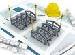 Industrial Building Construction concept