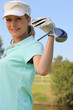 Female golfer