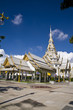 thai temple and nice blue sky