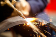 metal cutting with acetylene torch