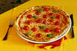 Pizza con ciliegini Pizza con ciliegini