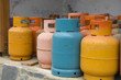 Color gas cylinders Color gas cylinders