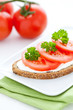Brot mit Tomate