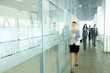 Businesspeople in corridor