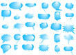 Aqua bubble chat icon collection Aqua bubble chat icon collection