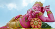 Ganesh,Thai Temple,Saman Rattana Ram Temple Chachoengsao In Thai
