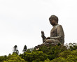Giant Buddha. on Lantau Island, Hong Kong.