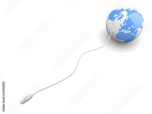 Illustration: Verbundene Welt Verbundene Welt