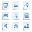 Finance web icons set 1, blue notes Finance web icons set 1, blue notes
