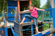 Mädchen auf dem Spielplatz