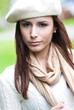 Beautiful headshot of european or hispanic woman Beautiful headshot of european or hispanic woman