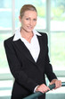 Mature businesswoman smiling
