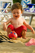 Child playing with sand