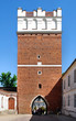 The view of Sandomierz downtown at daylight. Poland.