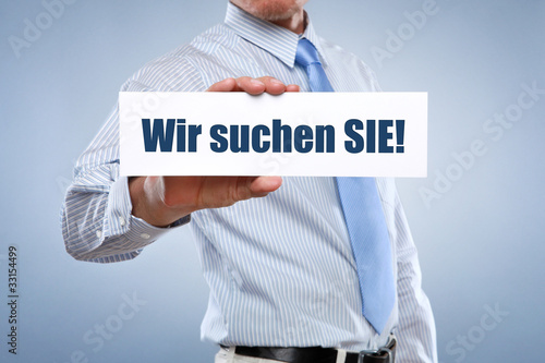 Photo: Wir suchen Sie Wir suchen Sie