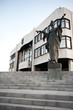 statue in front of Slovak Parliament in Bratislava statue in front of Slovak Parliament in Bratislava