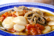 meal of cod fish and potatoes