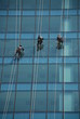 Fensterputzer an Glasfassade 3