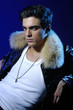 Dynamic image of a handsome young man shot in studio