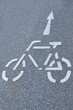 Fahrbahnmarkierung Radweg