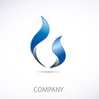 Logo natural gas 3d # Vector