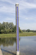 Water level gauge at natural area in the Netherlands.