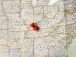 Red pin on  Nashville