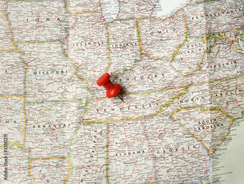 Photo: Red pin on Nashville Red pin on Nashville