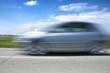Photo: High speed blurred car High speed blurred car