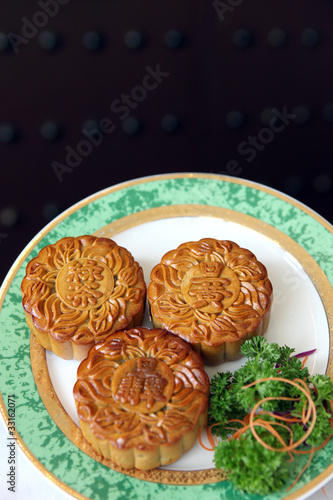 Photo: Mooncakes - 3 different mooncakes Mooncakes - 3 different mooncakes