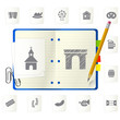 Notepad with icons