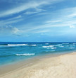 Baltic Sea white sand beach